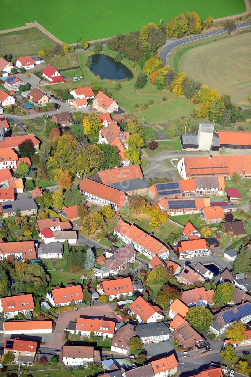 Luftbild Weddingen - Dorfansicht von Weddingen im Bundesland Niedersachsen