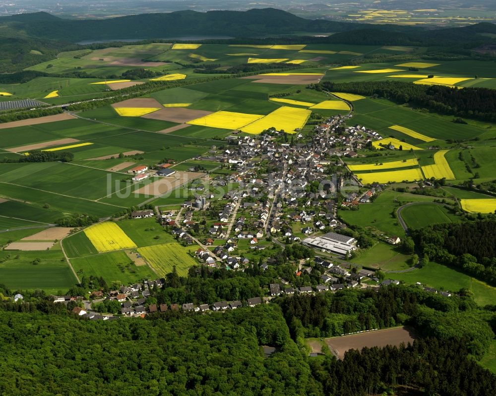 Luftaufnahme Wehr - Dorfansicht von Wehr im Bundesland Rheinland-Pfalz