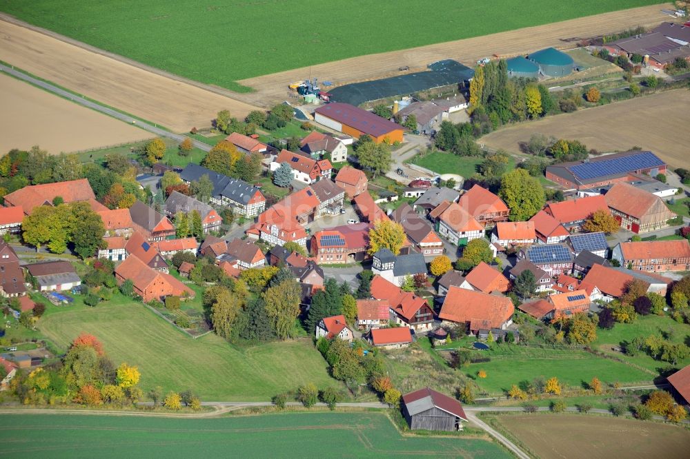 Luftaufnahme Wolperode - Dorfansicht von Wolperode im Bundesland Niedersachsen