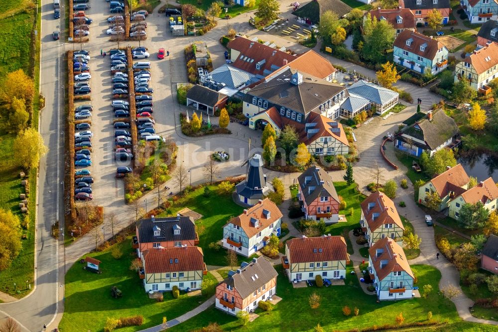 Luftaufnahme Göhren-Lebbin - Dorfhotel Fleesensee in Göhren-Lebbin im Bundesland Mecklenburg-Vorpommern