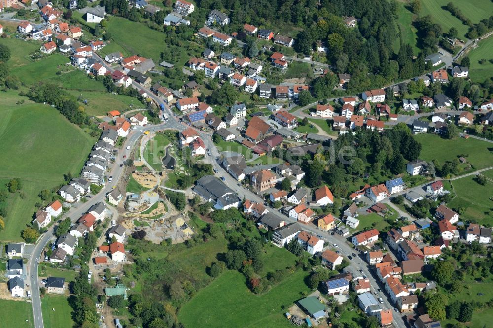 Abtsteinach aus der Vogelperspektive: Dorfkern in Abtsteinach im Bundesland Hessen