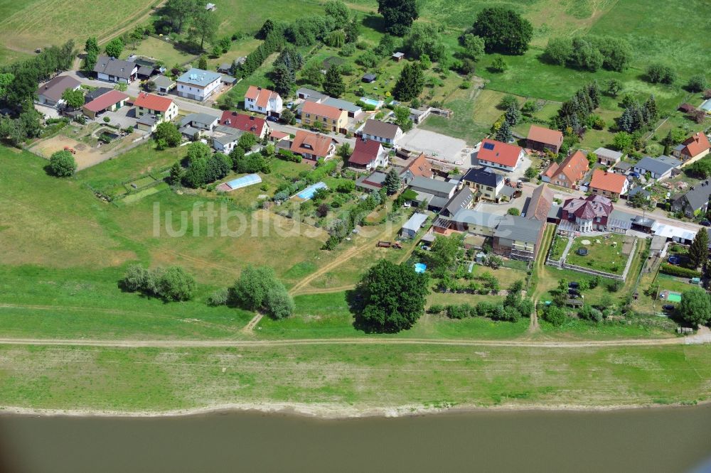 Altes Dorf, Lostau aus der Vogelperspektive: Dorfkern Altes Dorf in Lostau im Bundesland Sachsen-Anhalt