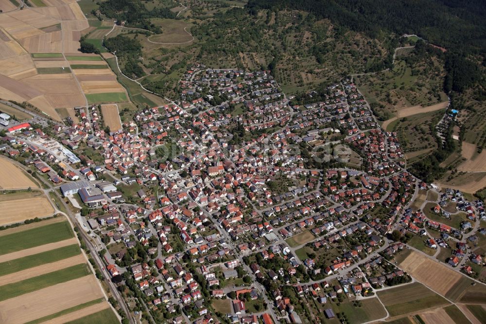 Luftaufnahme Ammerbuch - Dorfkern in Ammerbuch im Bundesland Baden-Württemberg