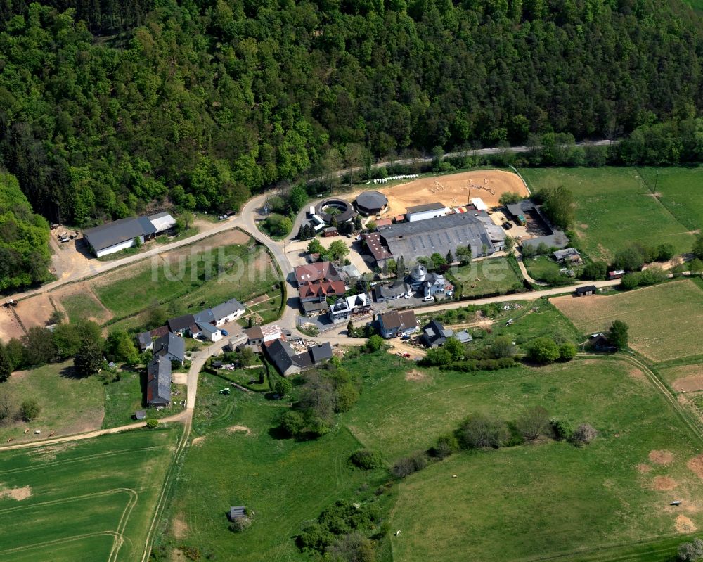 Luftaufnahme Anschau, Mimbach - Dorfkern in Anschau, Mimbach im Bundesland Rheinland-Pfalz