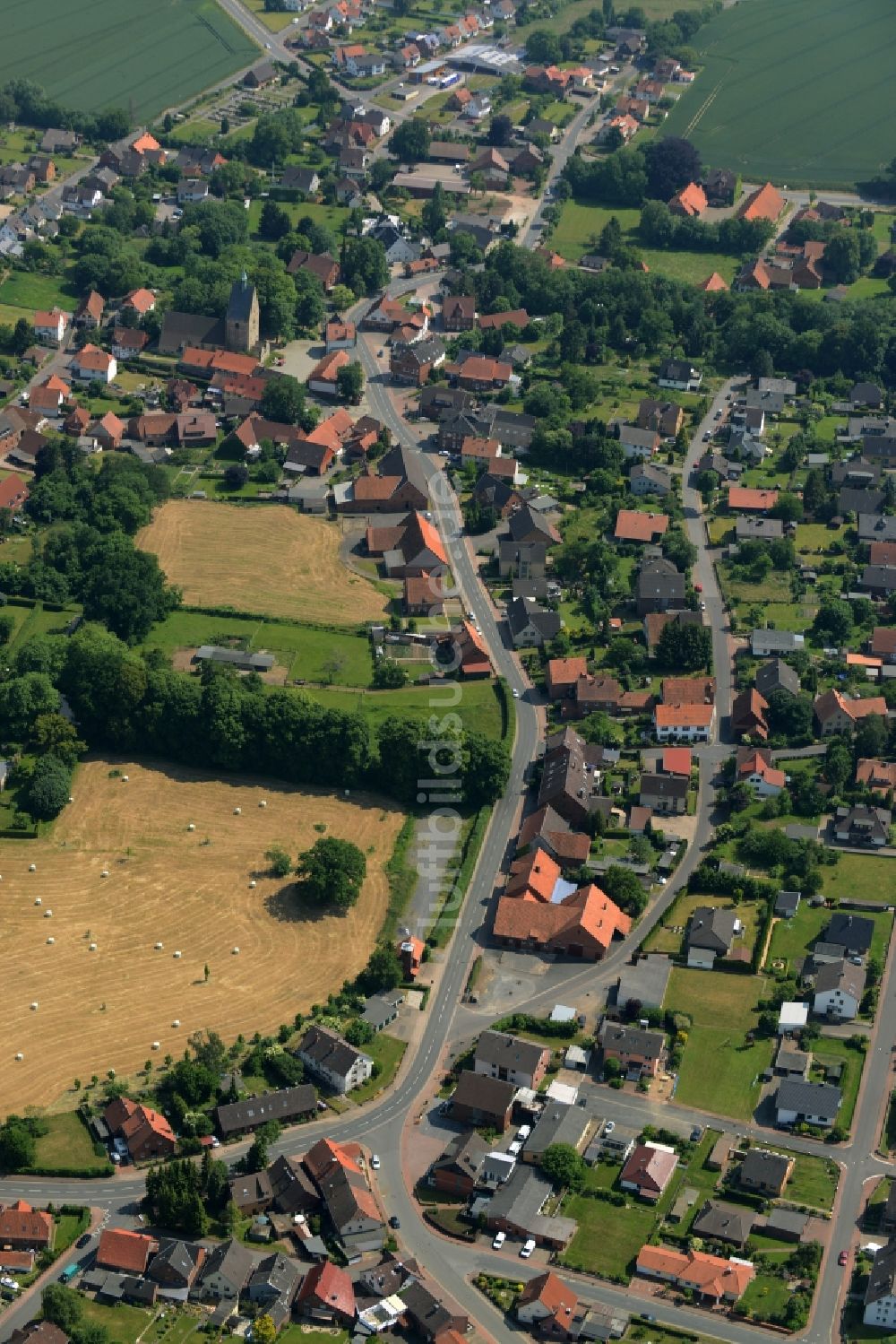 Luftbild Apelern - Dorfkern in Apelern im Bundesland Niedersachsen