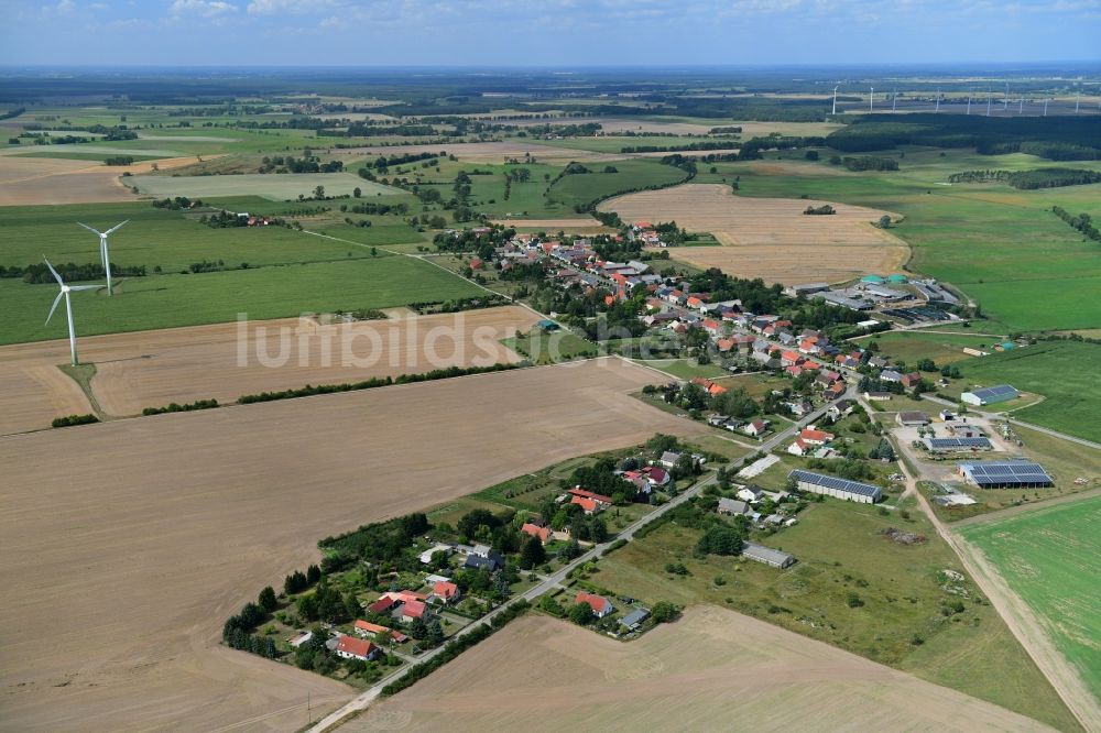 Luftbild Barenthin - Dorfkern in Barenthin im Bundesland Brandenburg, Deutschland