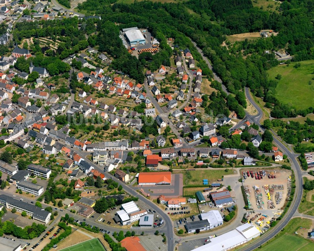 Baumholder aus der Vogelperspektive: Dorfkern in Baumholder im Bundesland Rheinland-Pfalz