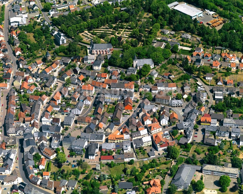 Luftaufnahme Baumholder - Dorfkern in Baumholder im Bundesland Rheinland-Pfalz