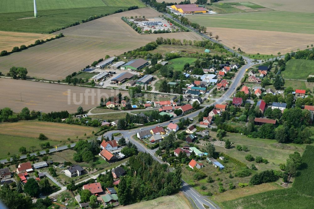 Bückwitz aus der Vogelperspektive: Dorfkern in Bückwitz im Bundesland Brandenburg, Deutschland