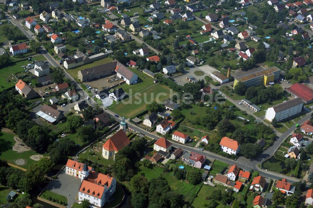 Luftbild Belgershain - Dorfkern in Belgershain im Bundesland Sachsen