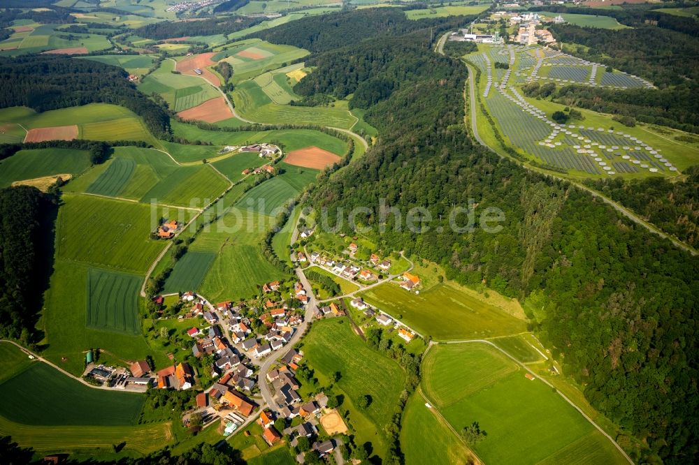 Luftbild Braunsen - Dorfkern in Braunsen im Bundesland Hessen, Deutschland