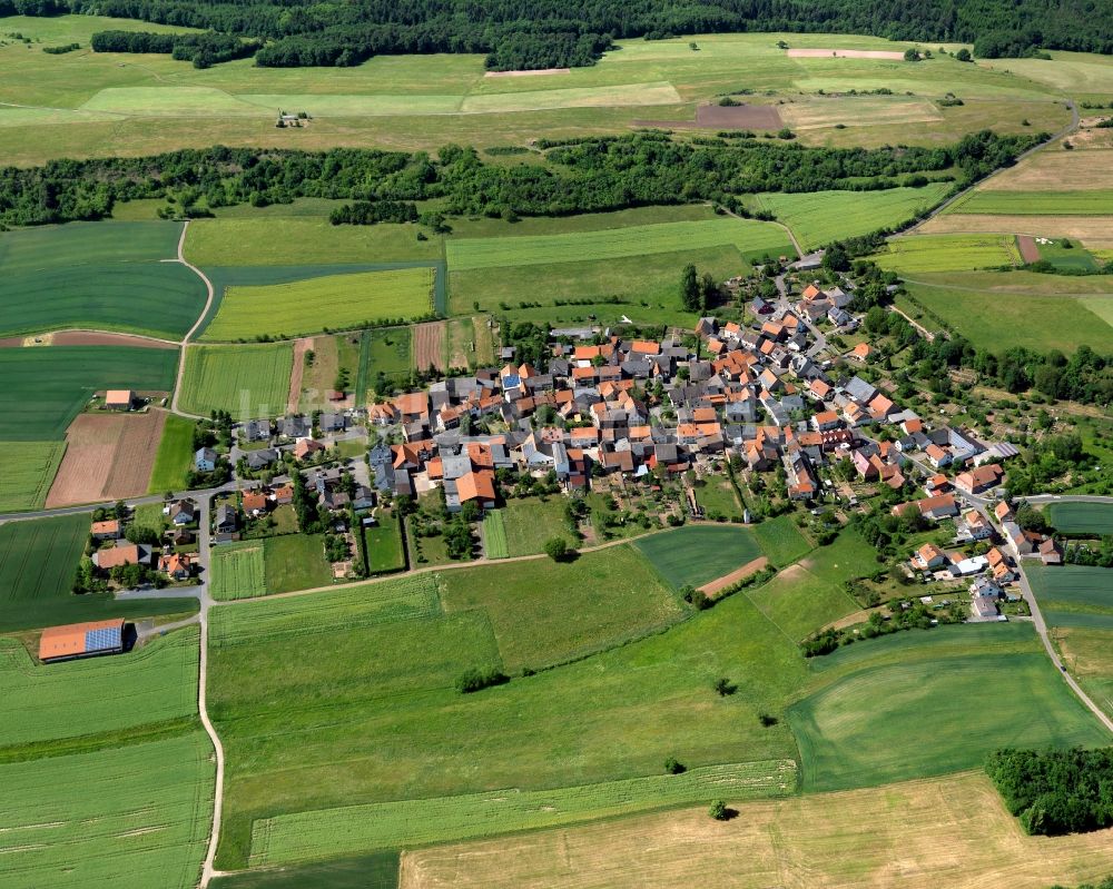 Luftaufnahme Bärweiler - Dorfkern in Bärweiler im Bundesland Rheinland-Pfalz