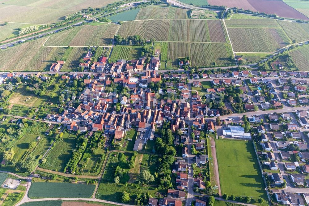 Luftbild Dammheim - Dorfkern in Dammheim im Bundesland Rheinland-Pfalz, Deutschland