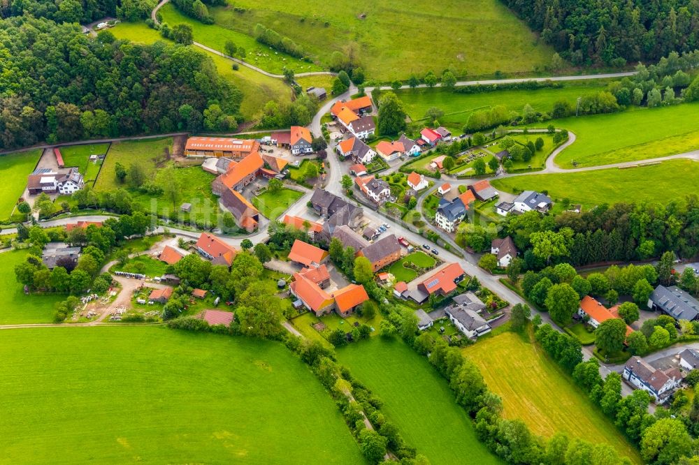 Luftbild Deisfeld - Dorfkern in Deisfeld im Bundesland Hessen, Deutschland