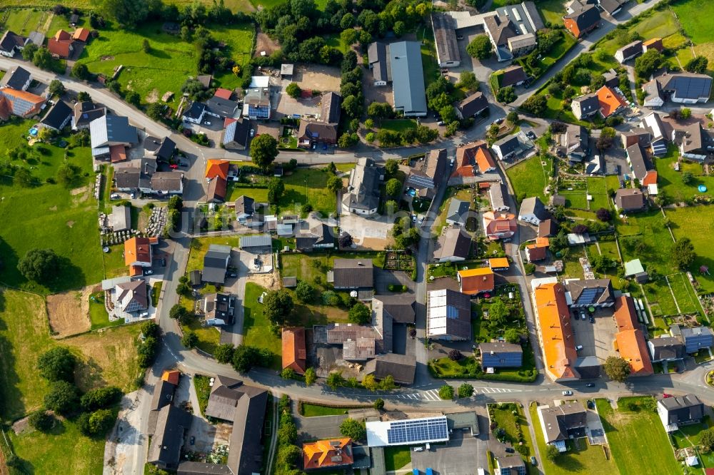 Luftaufnahme Drewer - Dorfkern in Drewer im Bundesland Nordrhein-Westfalen