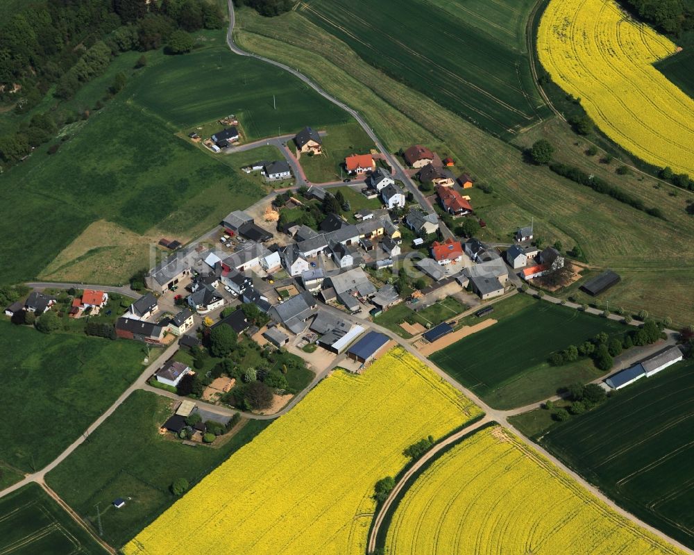 Ehr aus der Vogelperspektive: Dorfkern in Ehr im Bundesland Rheinland-Pfalz