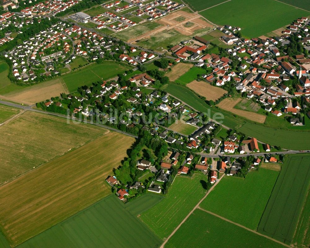 Luftbild Alburg - Dorfkern am Feldrand in Alburg im Bundesland Bayern, Deutschland