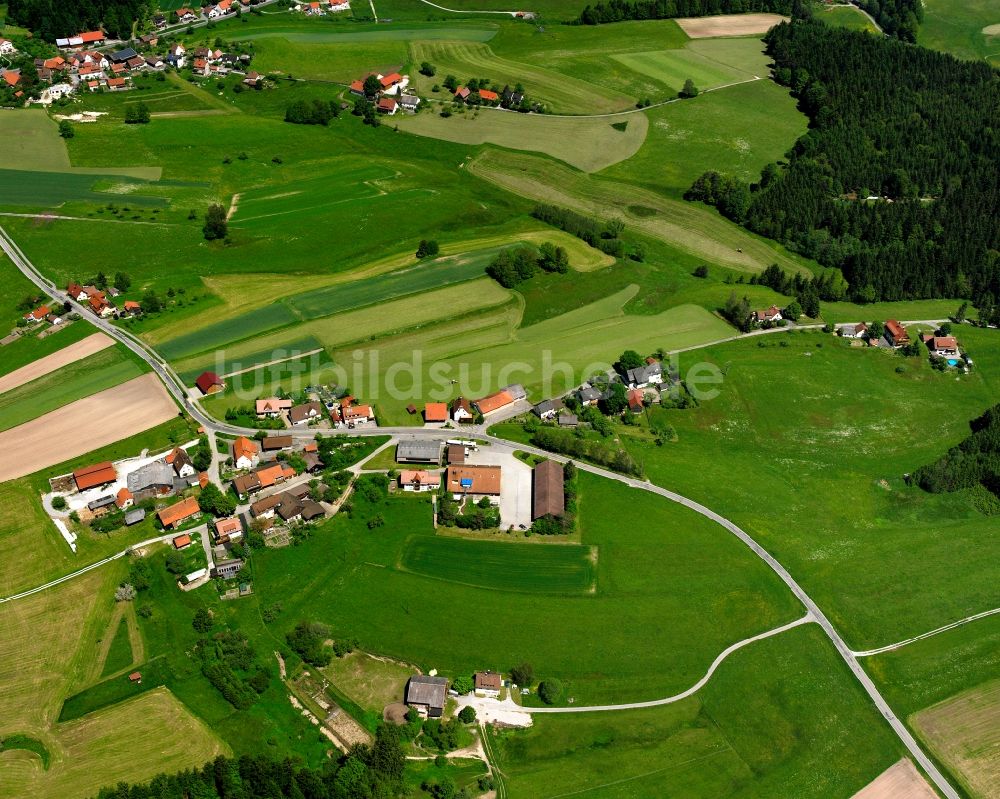 Luftbild Alfdorf - Dorfkern am Feldrand in Alfdorf im Bundesland Baden-Württemberg, Deutschland