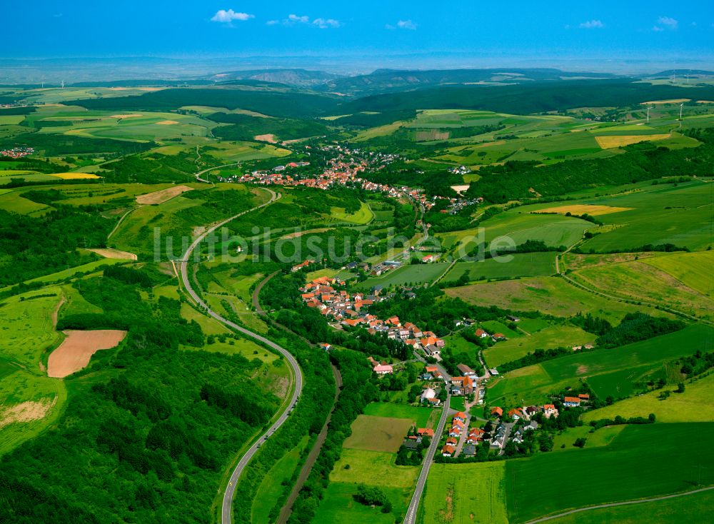 Luftaufnahme Alsenz - Dorfkern am Feldrand in Alsenz im Bundesland Rheinland-Pfalz, Deutschland