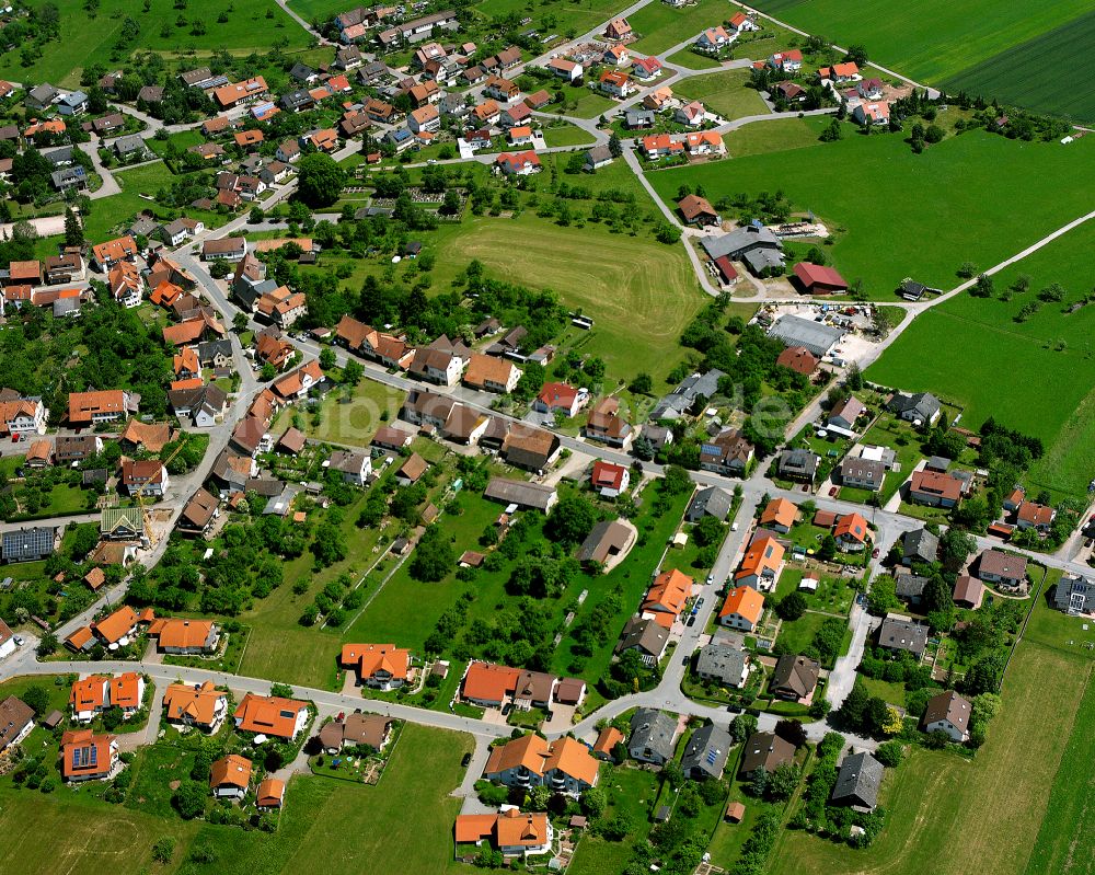 Luftaufnahme Altensteig - Dorfkern am Feldrand in Altensteig im Bundesland Baden-Württemberg, Deutschland