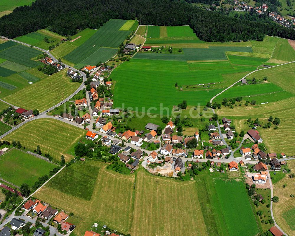 Luftaufnahme Altensteigdorf - Dorfkern am Feldrand in Altensteigdorf im Bundesland Baden-Württemberg, Deutschland