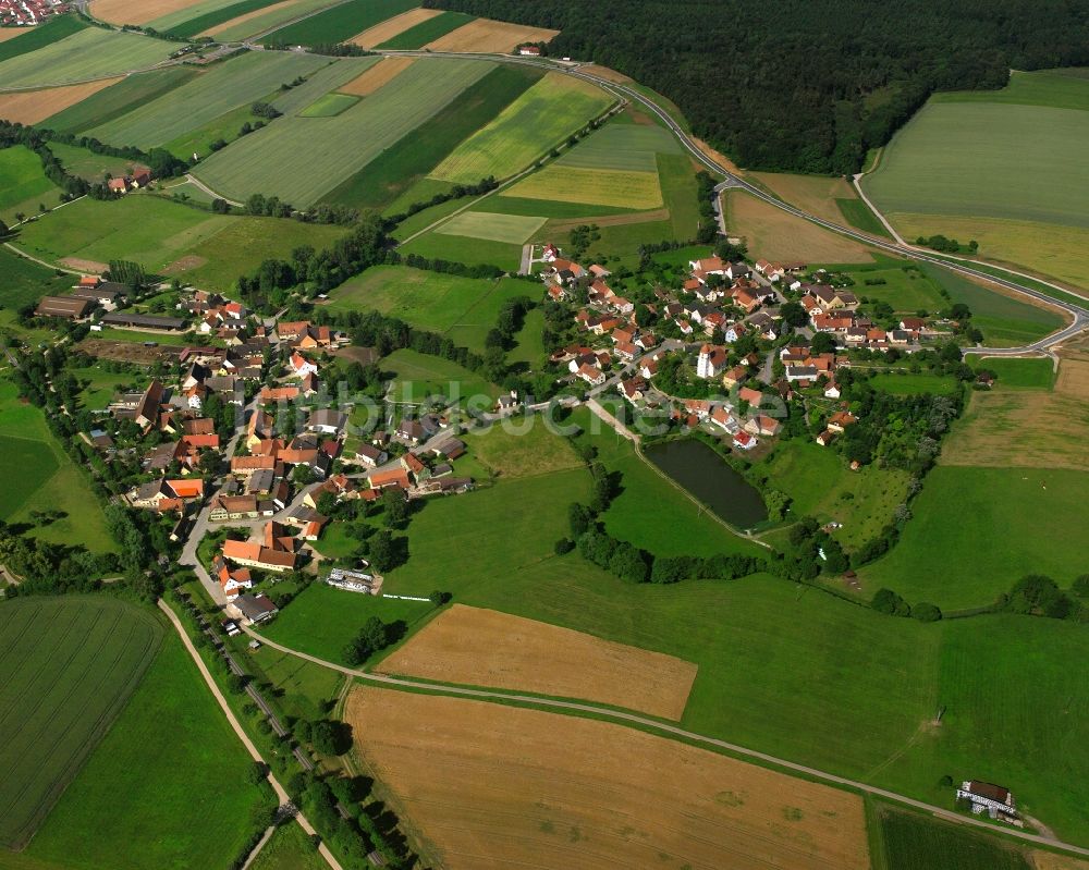 Luftbild Altentrüdingen - Dorfkern am Feldrand in Altentrüdingen im Bundesland Bayern, Deutschland