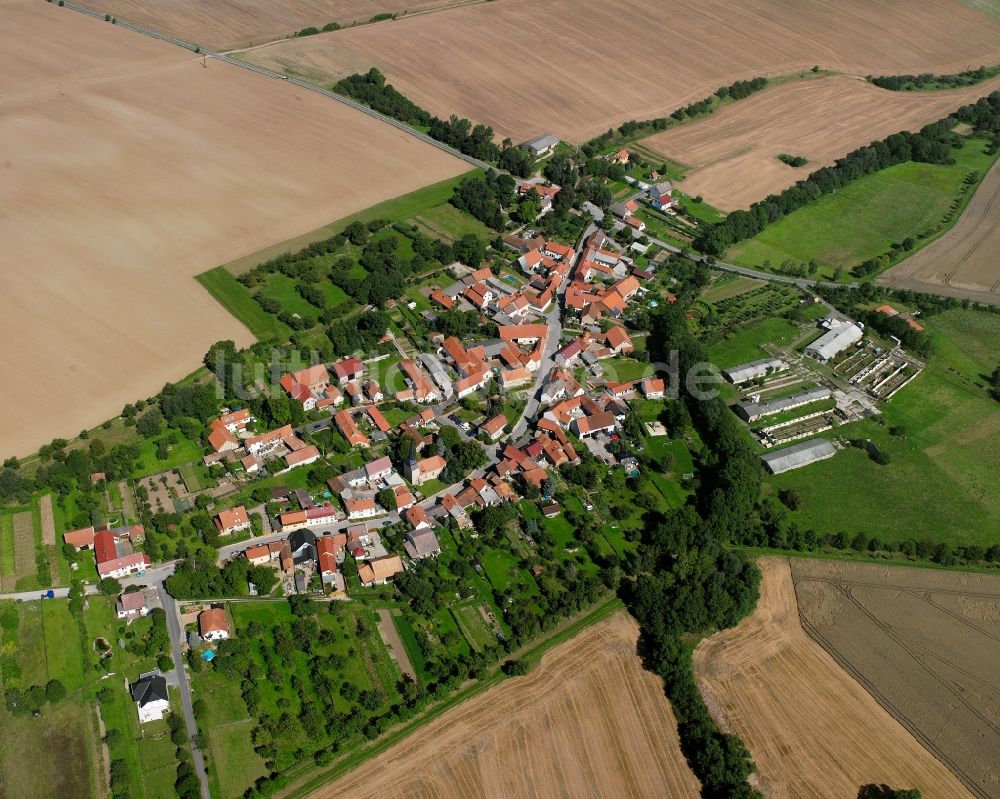 Luftbild Alterstedt - Dorfkern am Feldrand in Alterstedt im Bundesland Thüringen, Deutschland