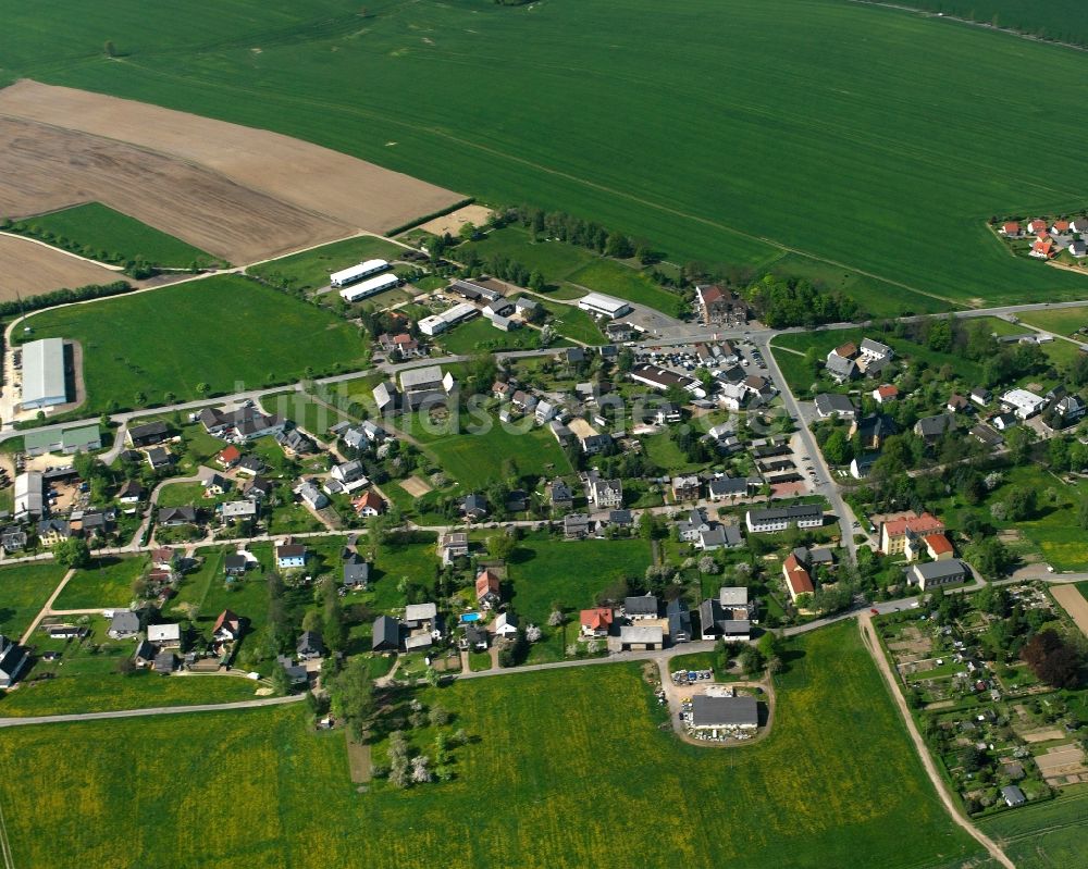 Luftbild Altmittweida - Dorfkern am Feldrand in Altmittweida im Bundesland Sachsen, Deutschland