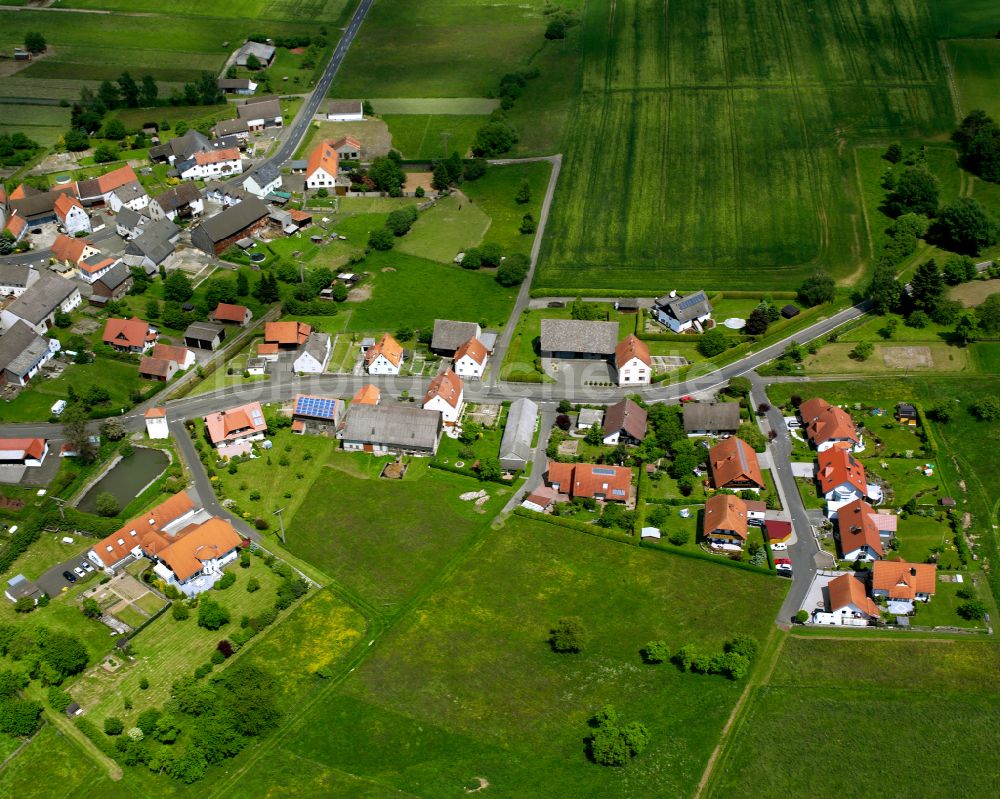 Luftbild Appenrod - Dorfkern am Feldrand in Appenrod im Bundesland Hessen, Deutschland