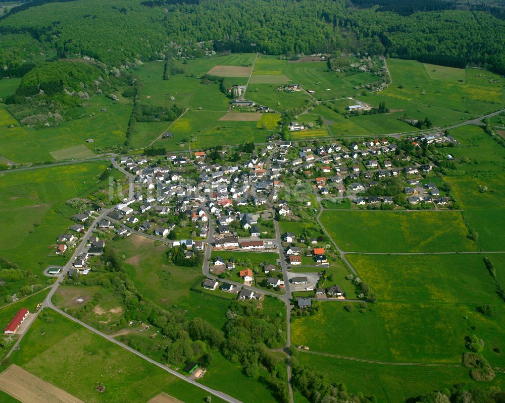 Luftbild Arborn - Dorfkern am Feldrand in Arborn im Bundesland Hessen, Deutschland