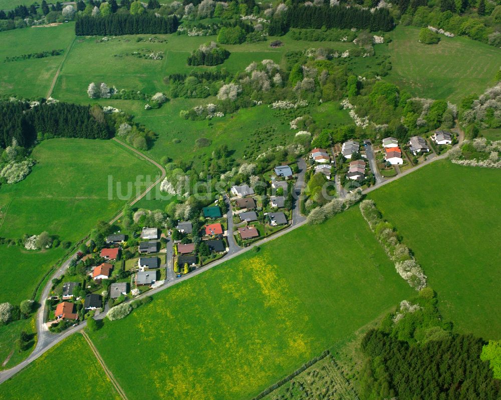 Luftbild Arborn - Dorfkern am Feldrand in Arborn im Bundesland Hessen, Deutschland