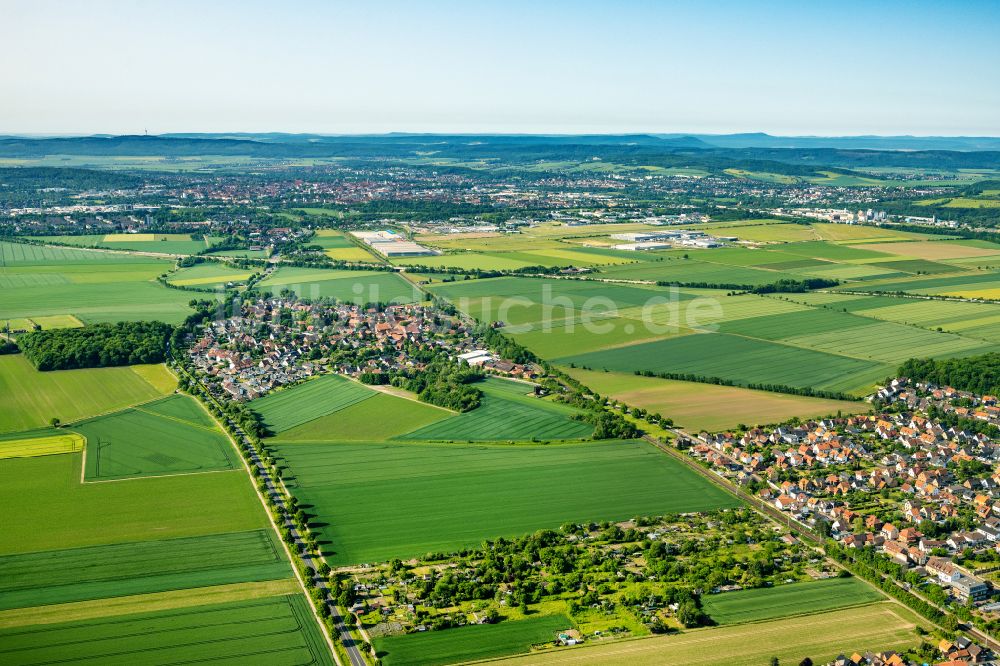 Luftaufnahme Asel - Dorfkern am Feldrand in Asel im Bundesland Niedersachsen, Deutschland