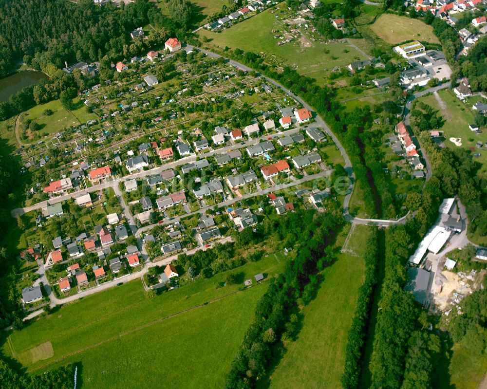 Luftbild Auma - Dorfkern am Feldrand in Auma im Bundesland Thüringen, Deutschland