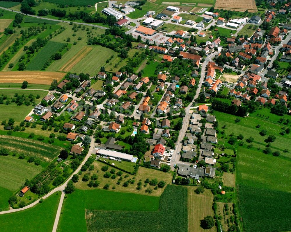 Bad Boll aus der Vogelperspektive: Dorfkern am Feldrand in Bad Boll im Bundesland Baden-Württemberg, Deutschland