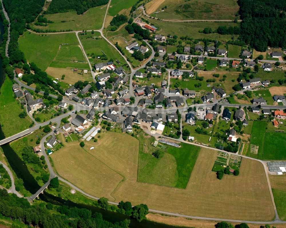 Luftbild Beddelhausen - Dorfkern am Feldrand in Beddelhausen im Bundesland Nordrhein-Westfalen, Deutschland