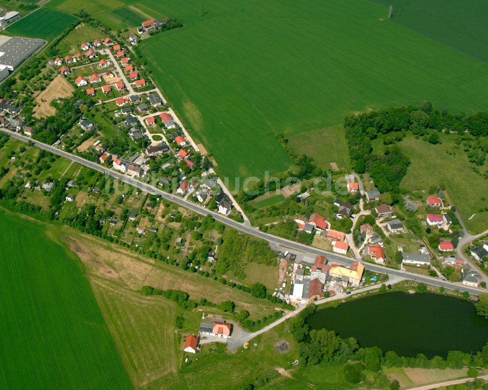 Beiersdorf von oben - Dorfkern am Feldrand in Beiersdorf im Bundesland Thüringen, Deutschland