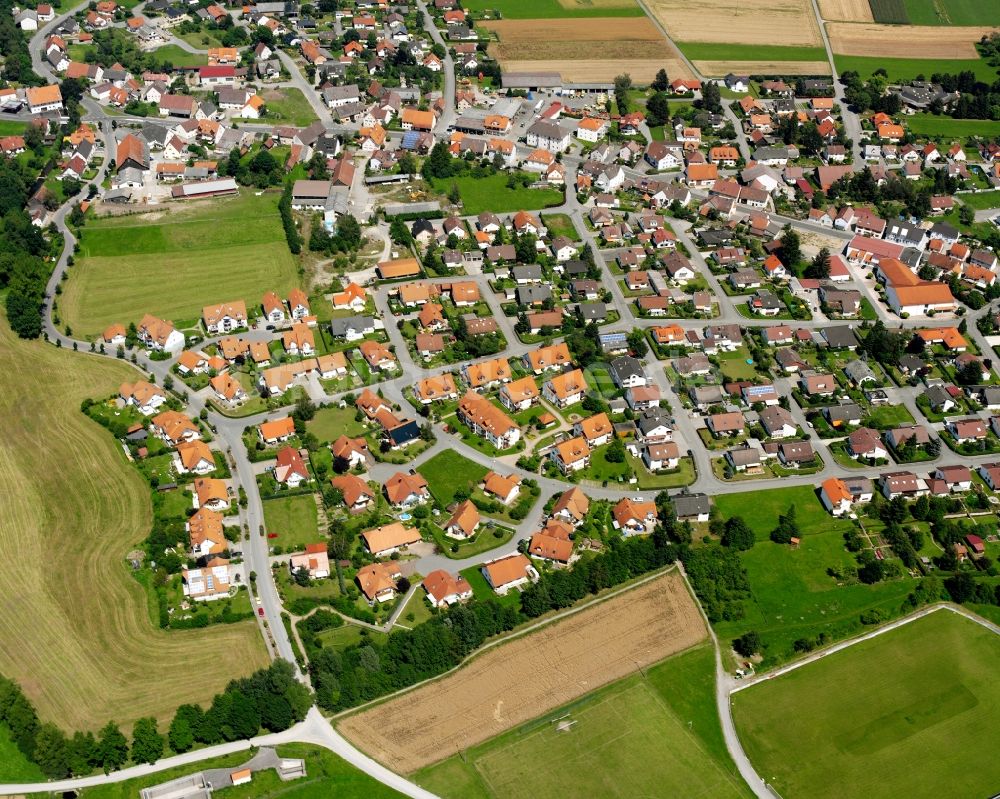 Luftbild Beizkofen - Dorfkern am Feldrand in Beizkofen im Bundesland Baden-Württemberg, Deutschland