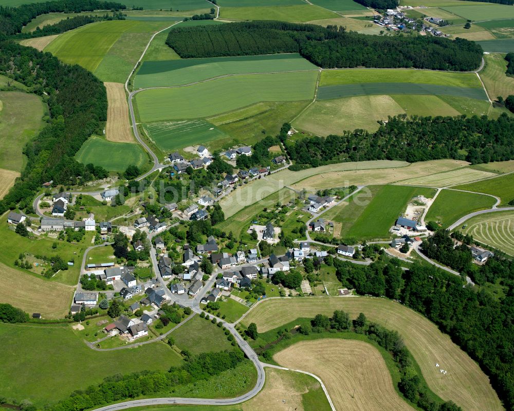 Luftaufnahme Belgweiler - Dorfkern am Feldrand in Belgweiler im Bundesland Rheinland-Pfalz, Deutschland