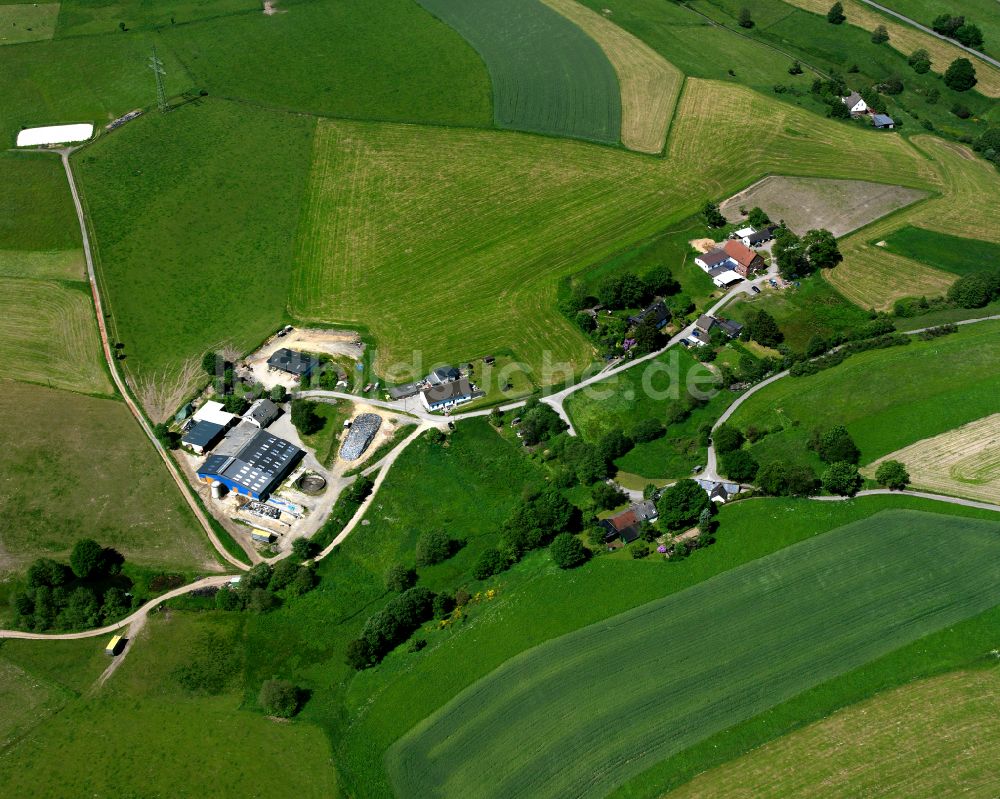 Luftbild Berken - Dorfkern am Feldrand in Berken im Bundesland Nordrhein-Westfalen, Deutschland