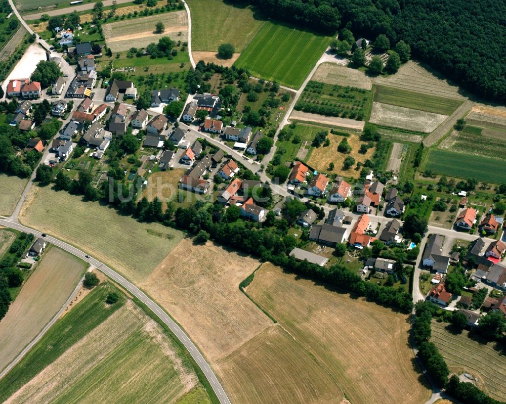 Luftbild Bühl - Dorfkern am Feldrand in Bühl im Bundesland Baden-Württemberg, Deutschland