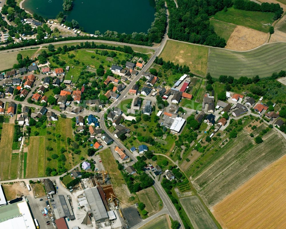 Luftbild Bühl - Dorfkern am Feldrand in Bühl im Bundesland Baden-Württemberg, Deutschland