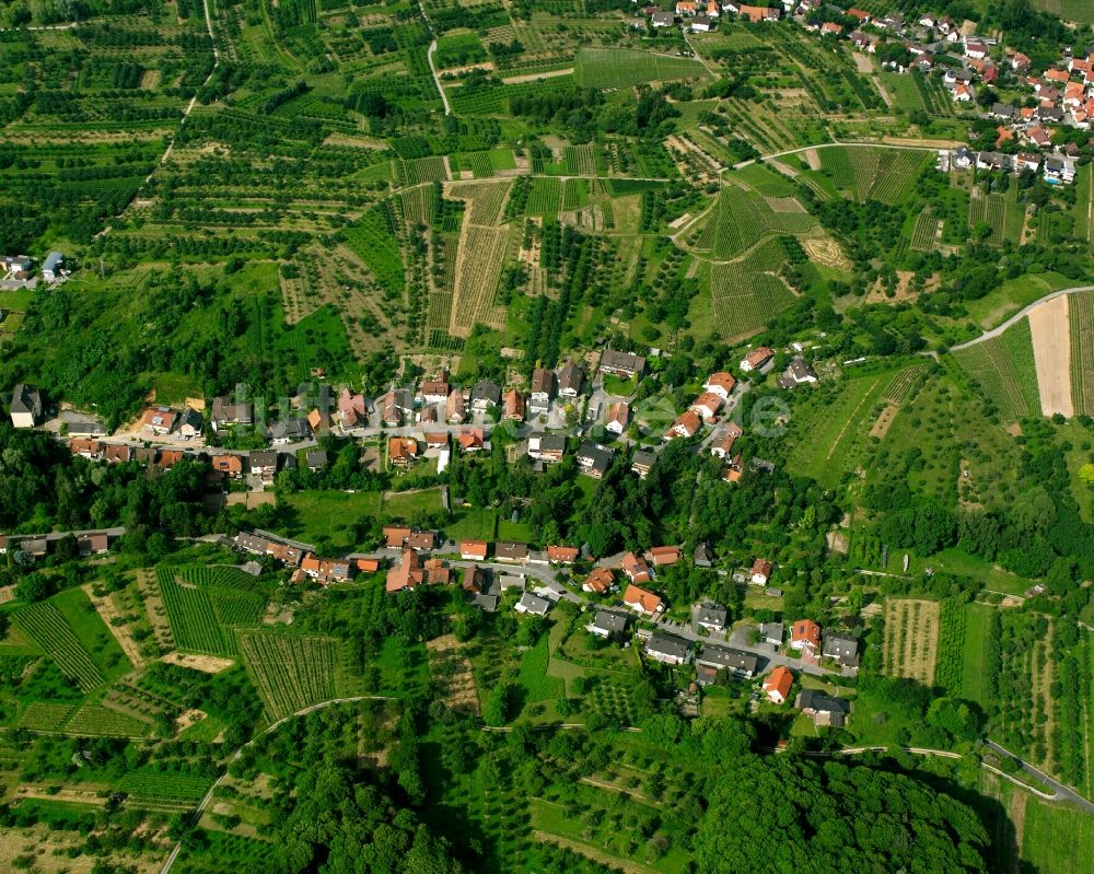 Luftbild Bühl - Dorfkern am Feldrand in Bühl im Bundesland Baden-Württemberg, Deutschland