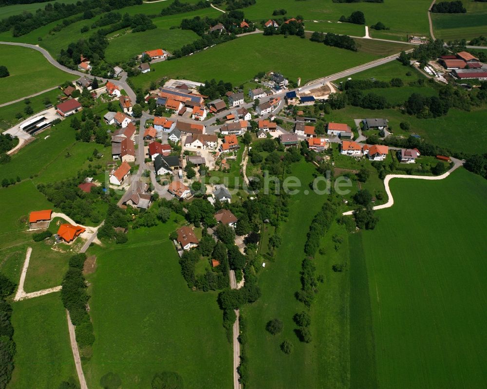 Luftbild Bingen - Dorfkern am Feldrand in Bingen im Bundesland Baden-Württemberg, Deutschland