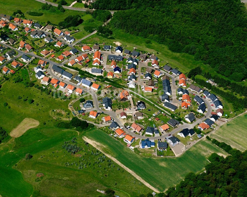 Luftaufnahme Birkenfeld - Dorfkern am Feldrand in Birkenfeld im Bundesland Rheinland-Pfalz, Deutschland