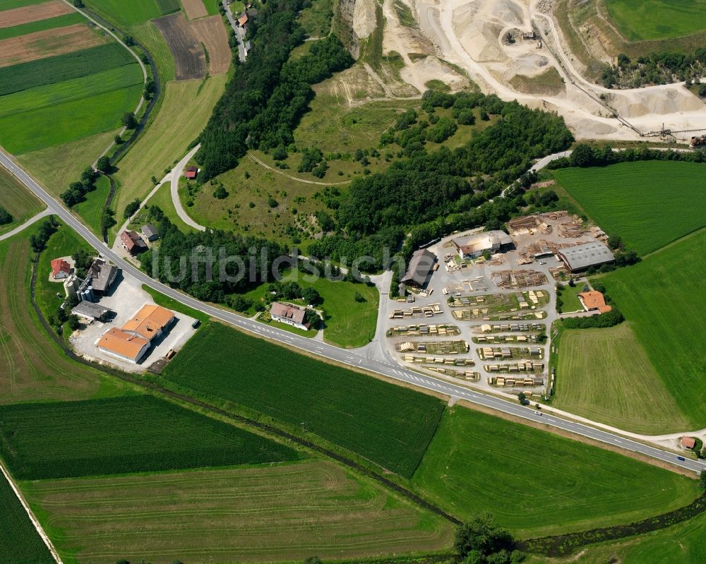 Luftaufnahme Bittelschieß - Dorfkern am Feldrand in Bittelschieß im Bundesland Baden-Württemberg, Deutschland