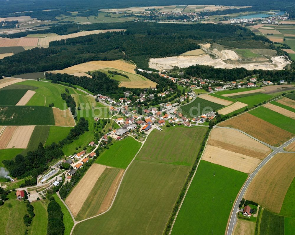 Luftbild Bittelschieß - Dorfkern am Feldrand in Bittelschieß im Bundesland Baden-Württemberg, Deutschland