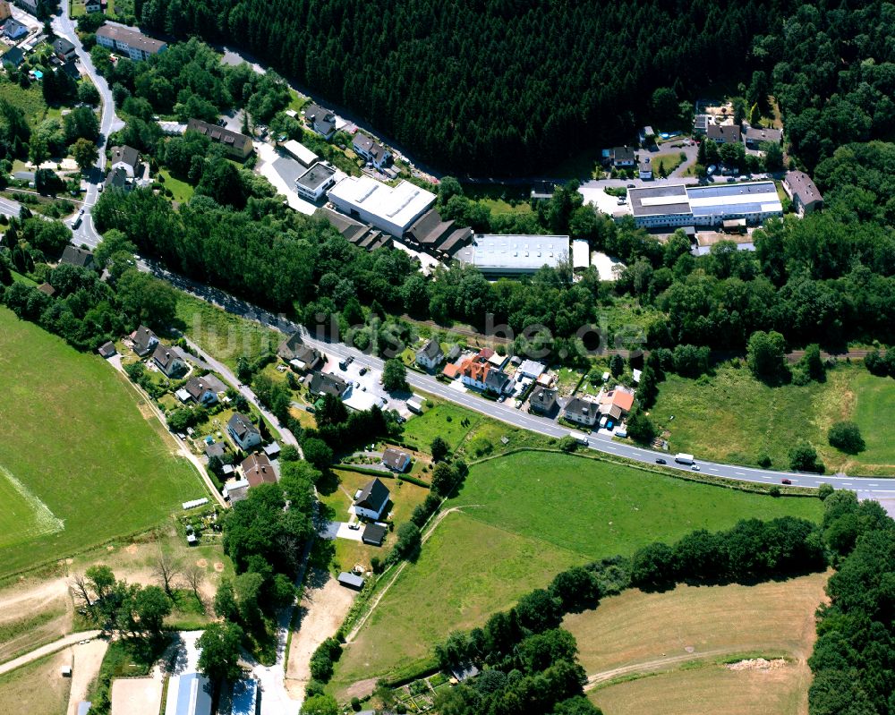 Luftaufnahme Bollwerk - Dorfkern am Feldrand in Bollwerk im Bundesland Nordrhein-Westfalen, Deutschland