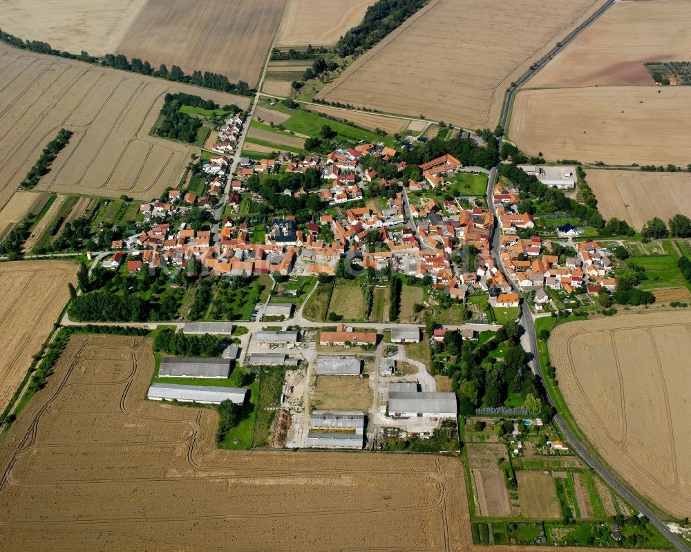 Luftbild Bothenheilingen - Dorfkern am Feldrand in Bothenheilingen im Bundesland Thüringen, Deutschland