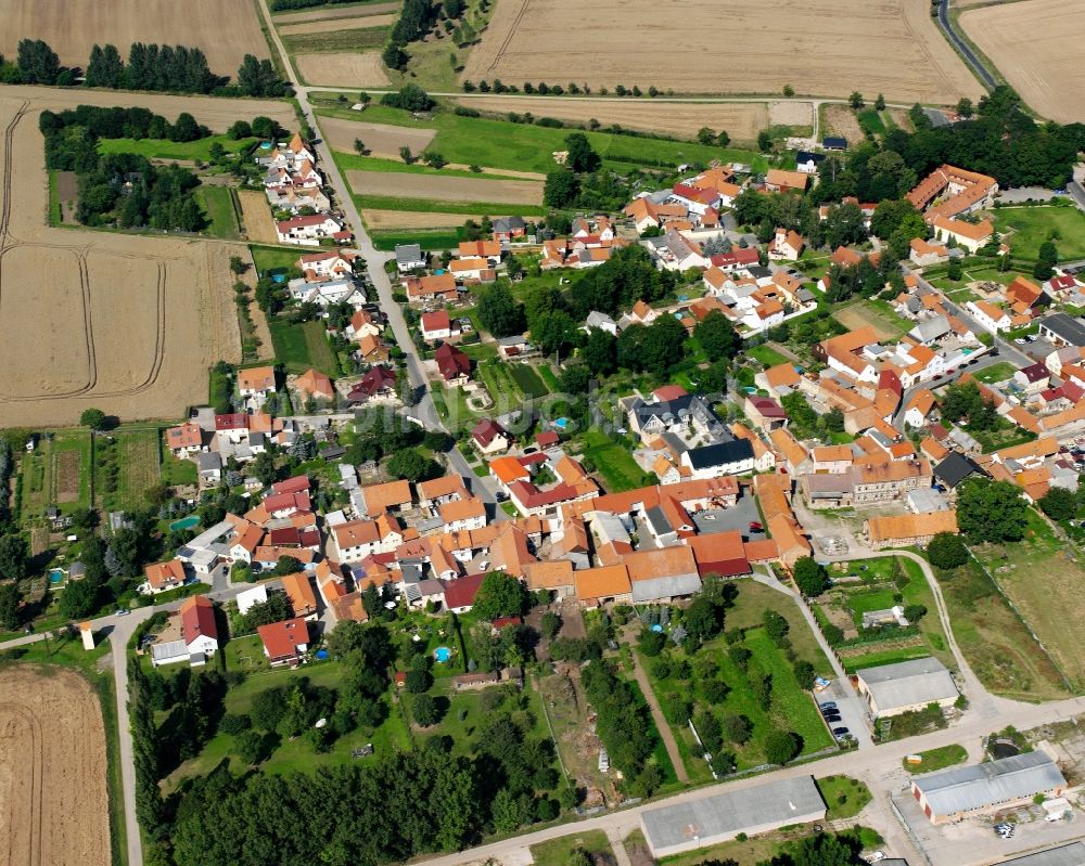 Luftbild Bothenheilingen - Dorfkern am Feldrand in Bothenheilingen im Bundesland Thüringen, Deutschland