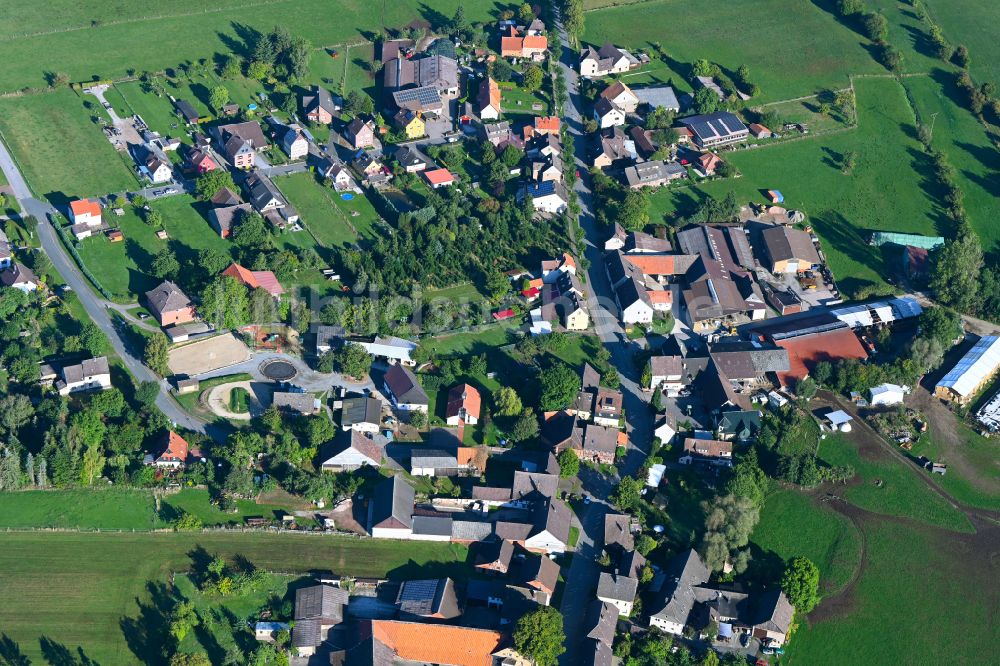 Luftaufnahme Braak - Dorfkern am Feldrand in Braak im Bundesland Niedersachsen, Deutschland